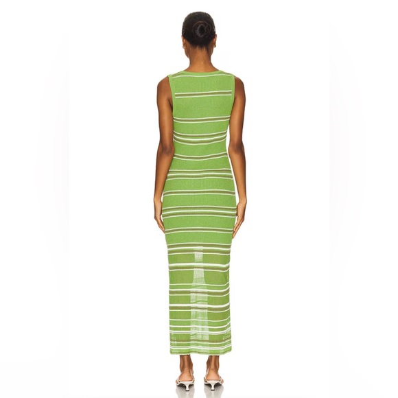 SIMKHAI Mariana Tank Dress in Kiwi Multi - Picture 3 of 11